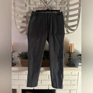 Topman Dark Gray Sweatpants with Side Stripes